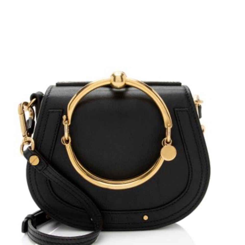 Chloe Calfskin Suede Nile Small Bracelet Bag